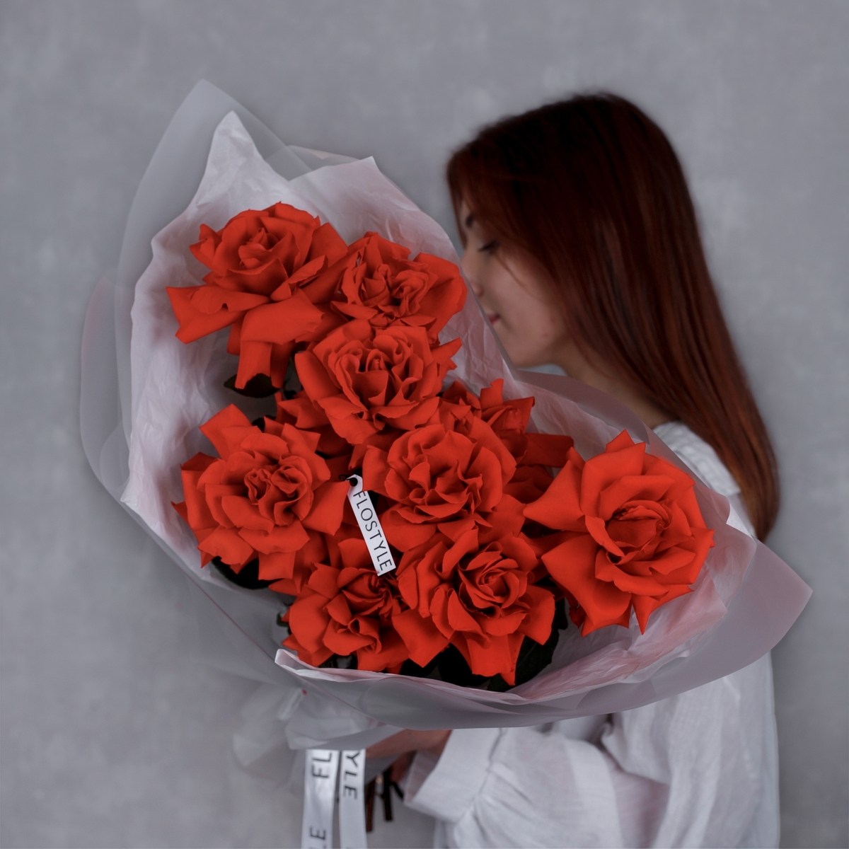 Букет из красных французских роз